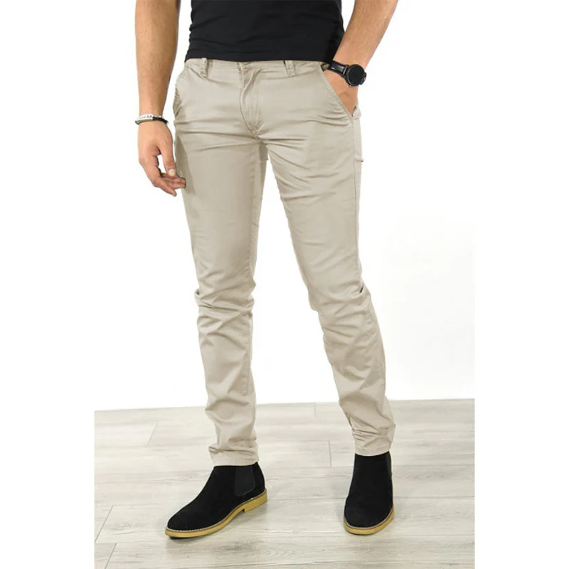 Men's Classic Fashion Slim Fit Straight Trousers - Image 4