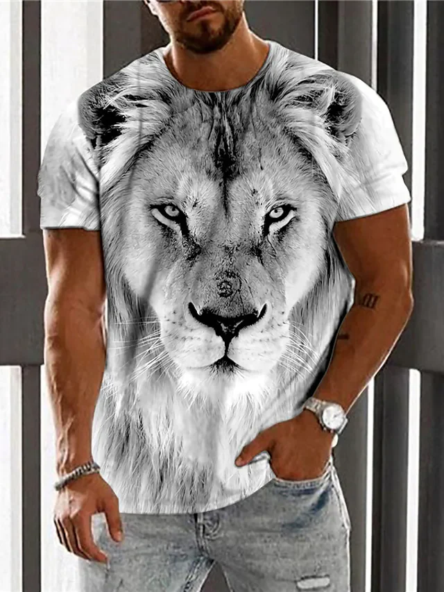 Men's 3D Abstract Print T-Shirt