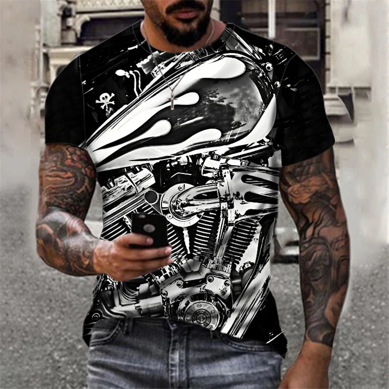 Men's 3D Abstract Print T-Shirt