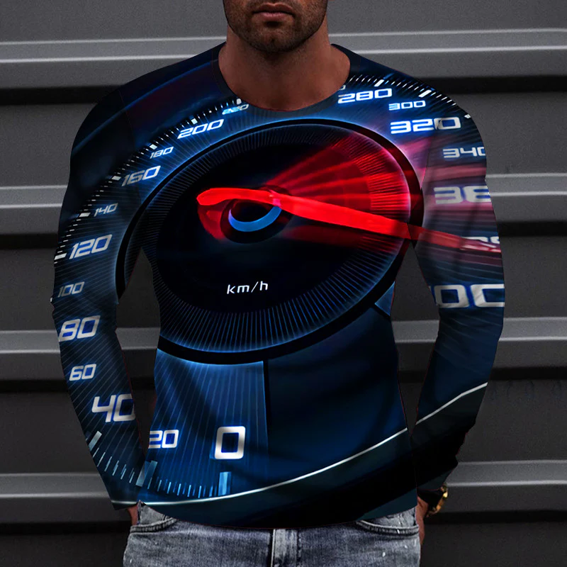 Men's 3D Abstract Print T-Shirt