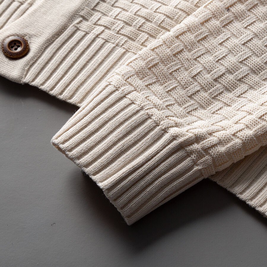 Men's  Cardigan Long Sleeve Sweater - Image 6