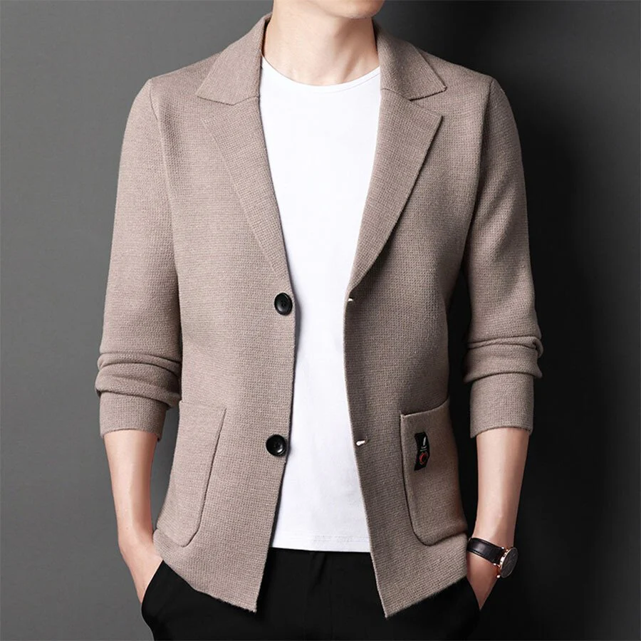 Men's Casual Knitted Cardigan Top - Image 3