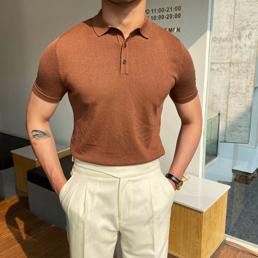 Men's Casual Short Sleeve Knit T-Shirt - Image 4