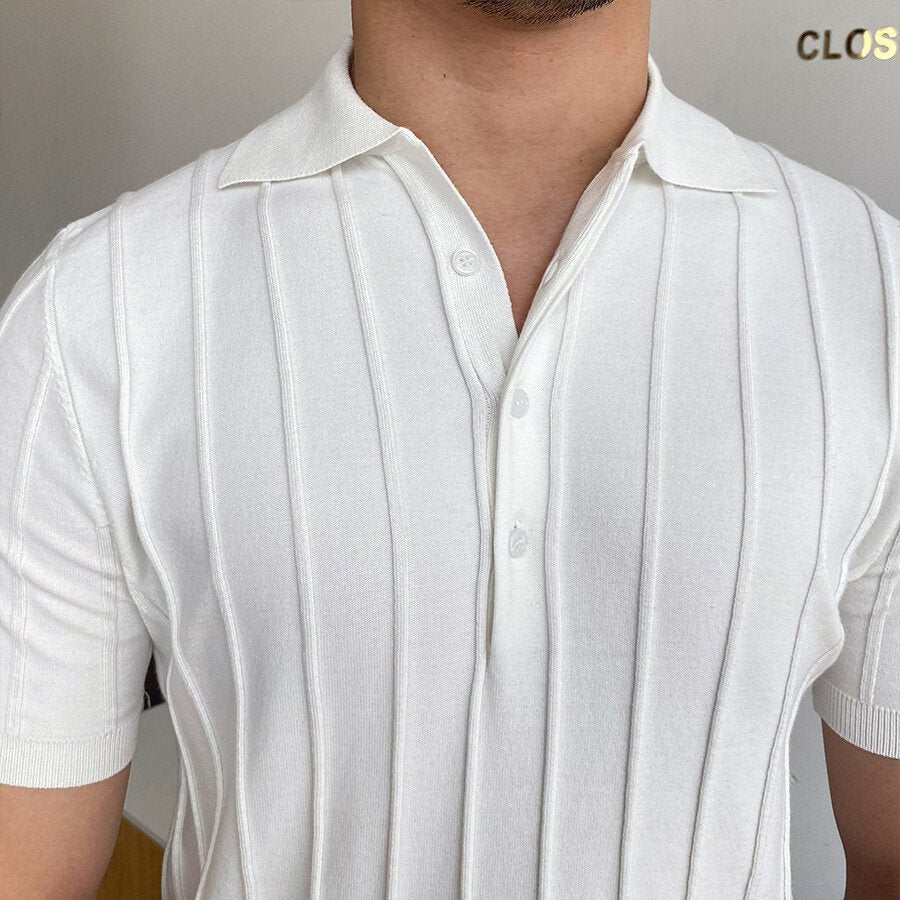 Men's Casual Short Sleeve Knit T-Shirt - Image 3