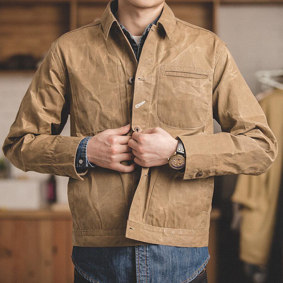 Men's Casual Solid Color Pocket Jacket
