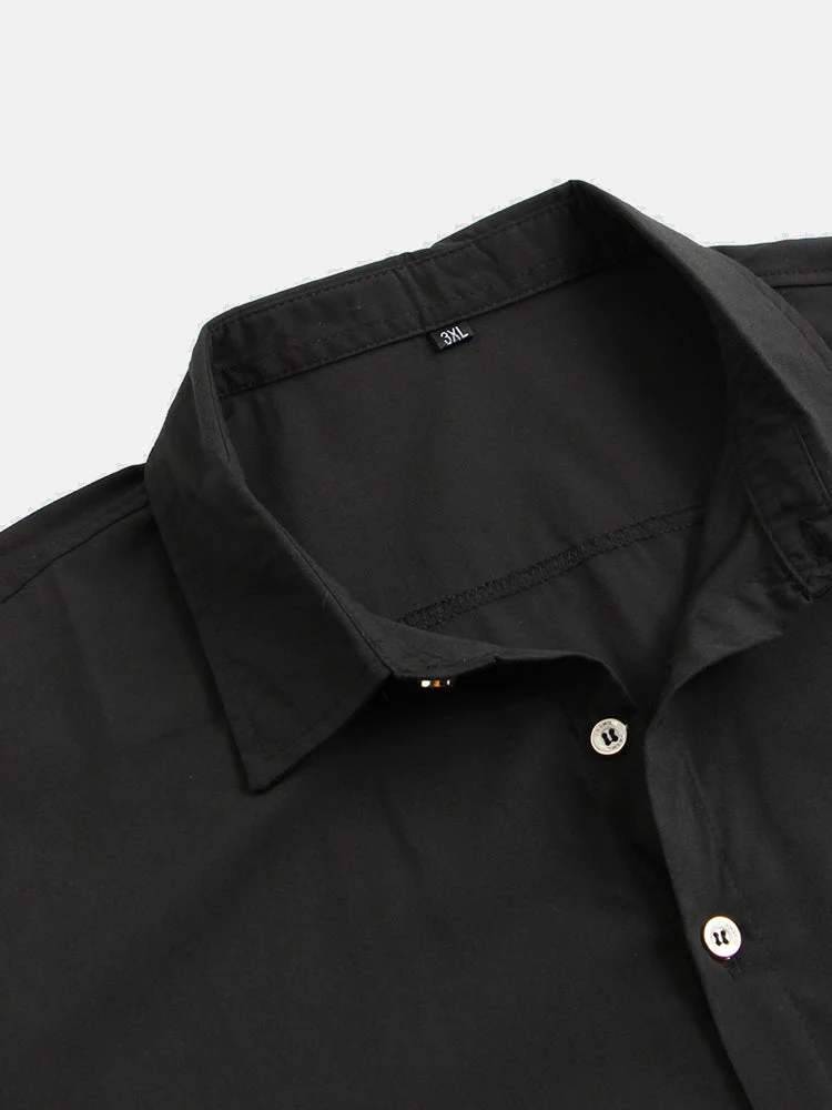 Mens Chinese Painting Print Turndown Collar Short Sleeve Casual Shirt - Image 4