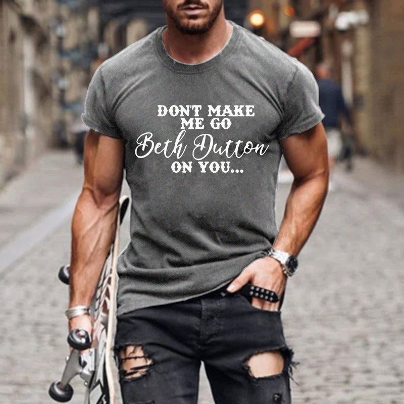 Men's letters printed short sleeves t-shirts - Image 6