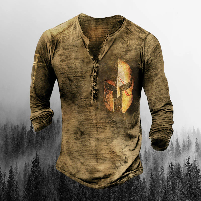 Men'S Outdoor Warrior Print Long Sleeve - Image 2