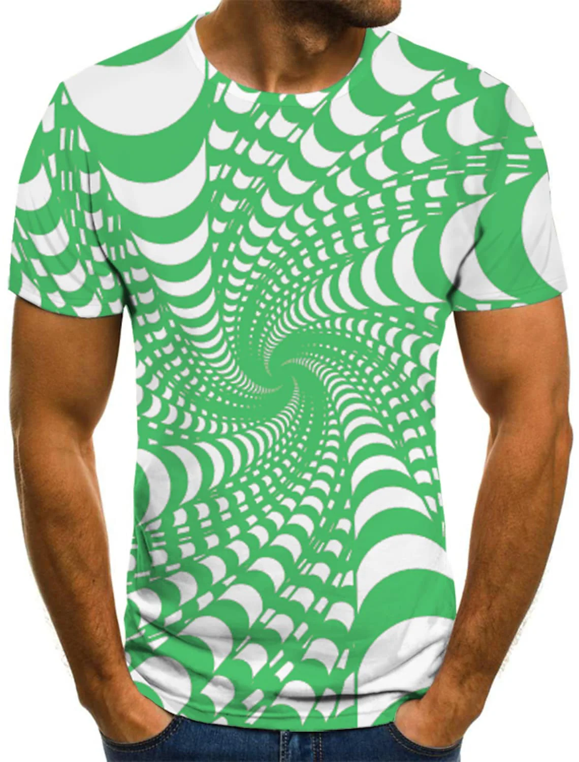 Men's T shirt Shirt Graphic 3D Plus Size Print Short Sleeve Casual Tops - Image 6