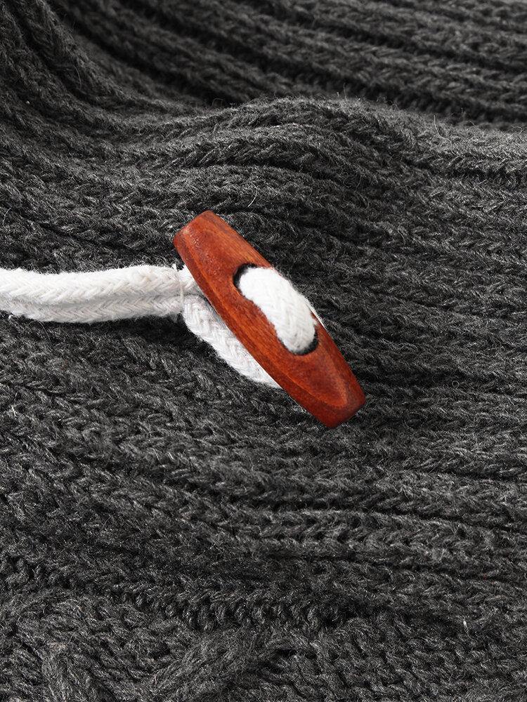 Mens Turtleneck Cable Warm Long Sleeve Knitted Sweaters - Image 11