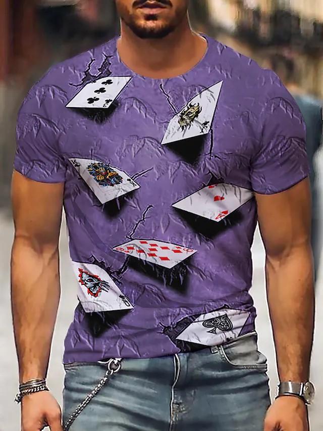 New Men's T shirt 3D Print Graphic Short Sleeve Daily Tops Round Neck - Image 10