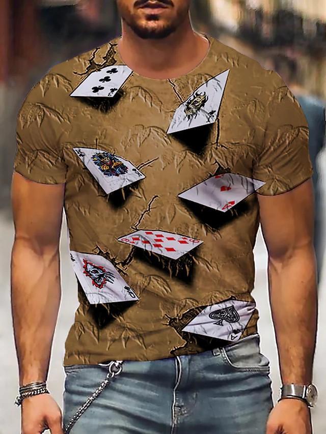 New Men's T shirt 3D Print Graphic Short Sleeve Daily Tops Round Neck - Image 12