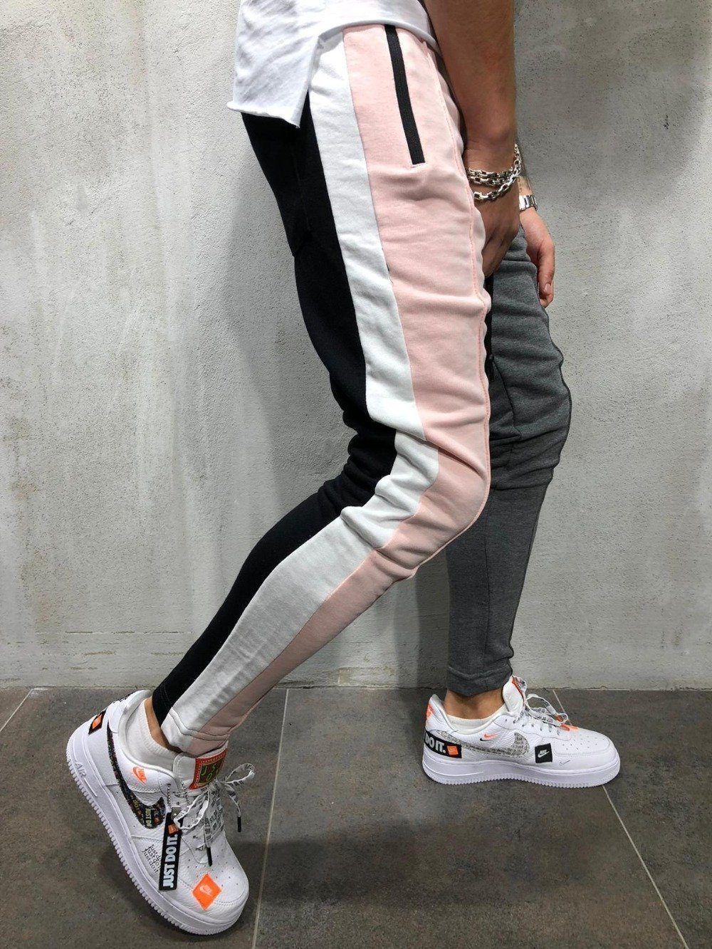 Patchwork Casual Pants For Men - Image 2