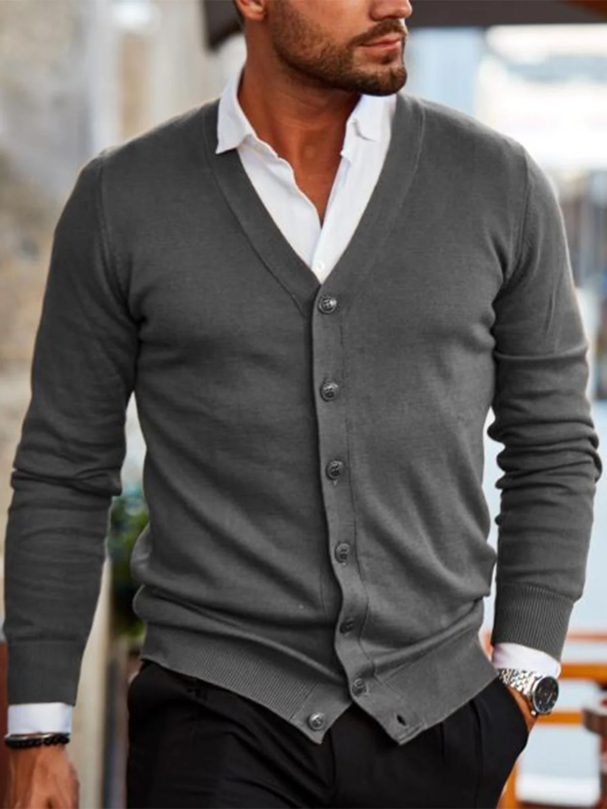 Plain Casual Sweater - Image 4