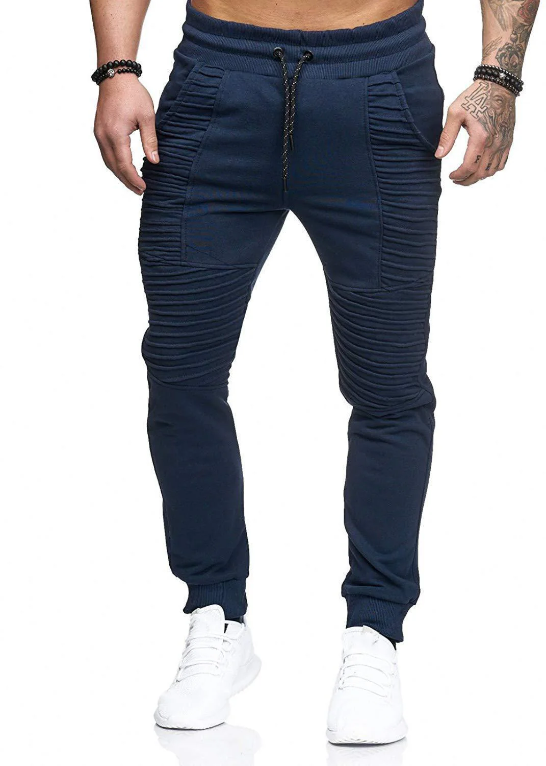 Men's casual pleated sweatpants - Image 3
