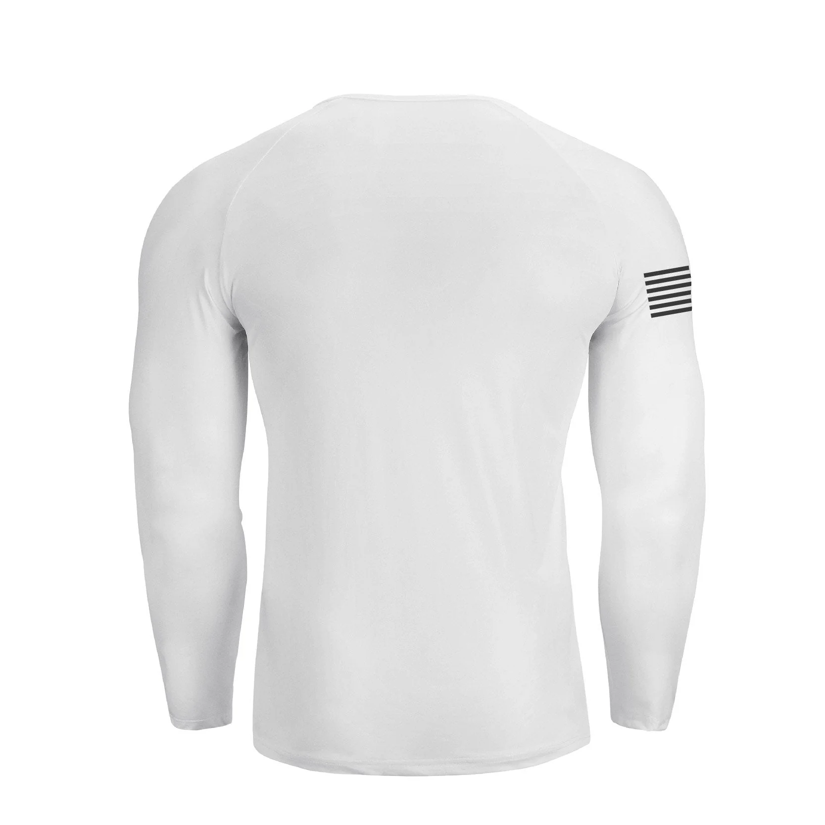 Men's American Flag Regular Fit 1/4 Button V-neck Long Sleeve T-shirts - Image 4