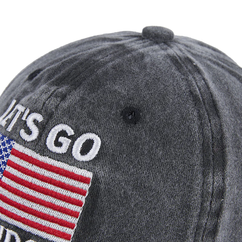 Men's LET'S GO BRANDON American Flag Embroidery Caps - Image 6