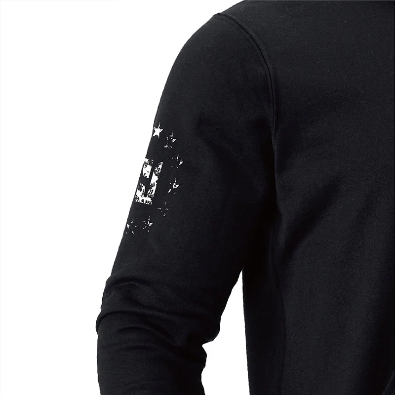 Men's 100% Cotton Regular Fit Retro American Flag Graphic Hoodie - Image 11