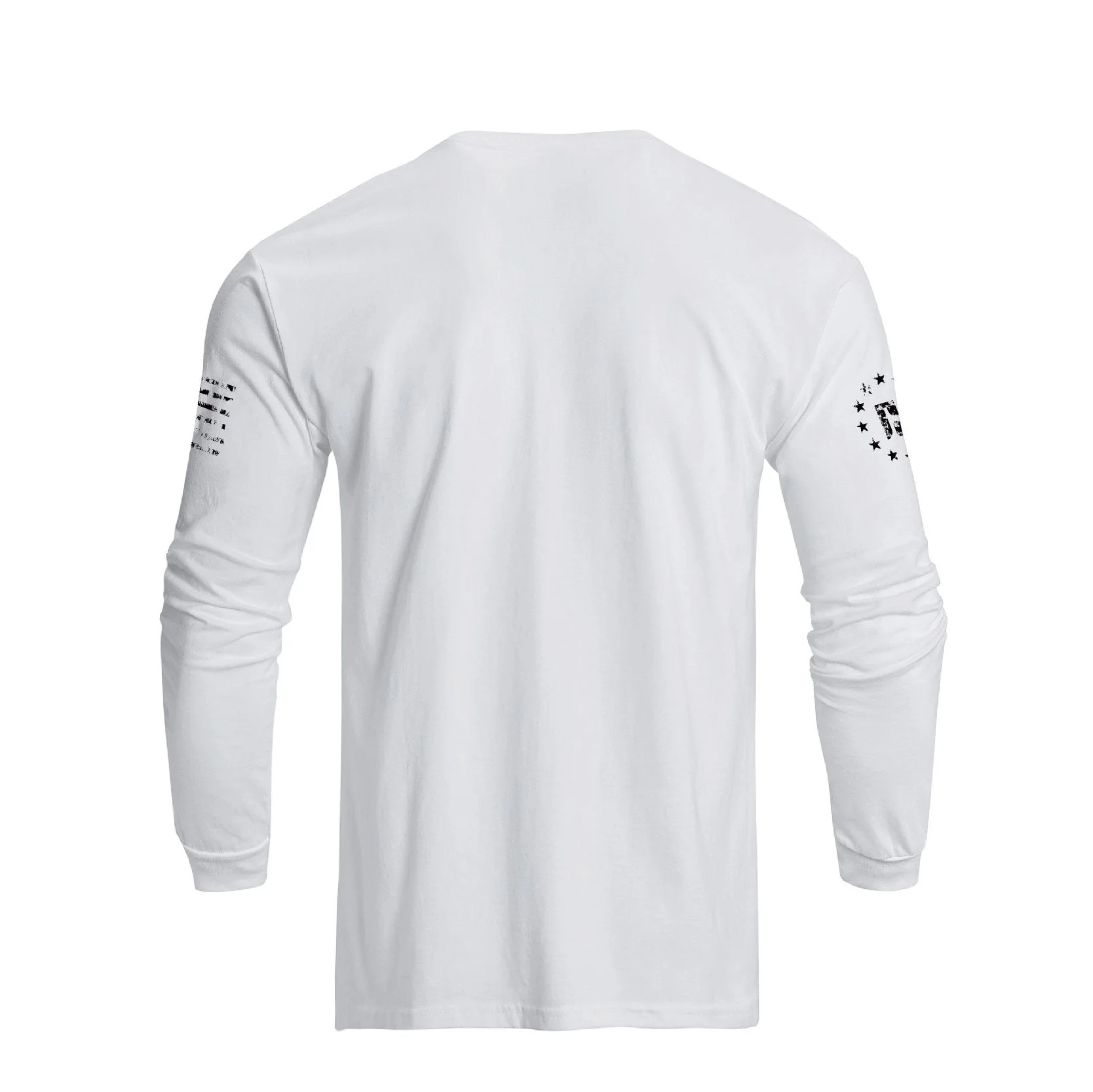 Men's American Flag Shield Graphic Long Sleeve T-Shirt - Image 2