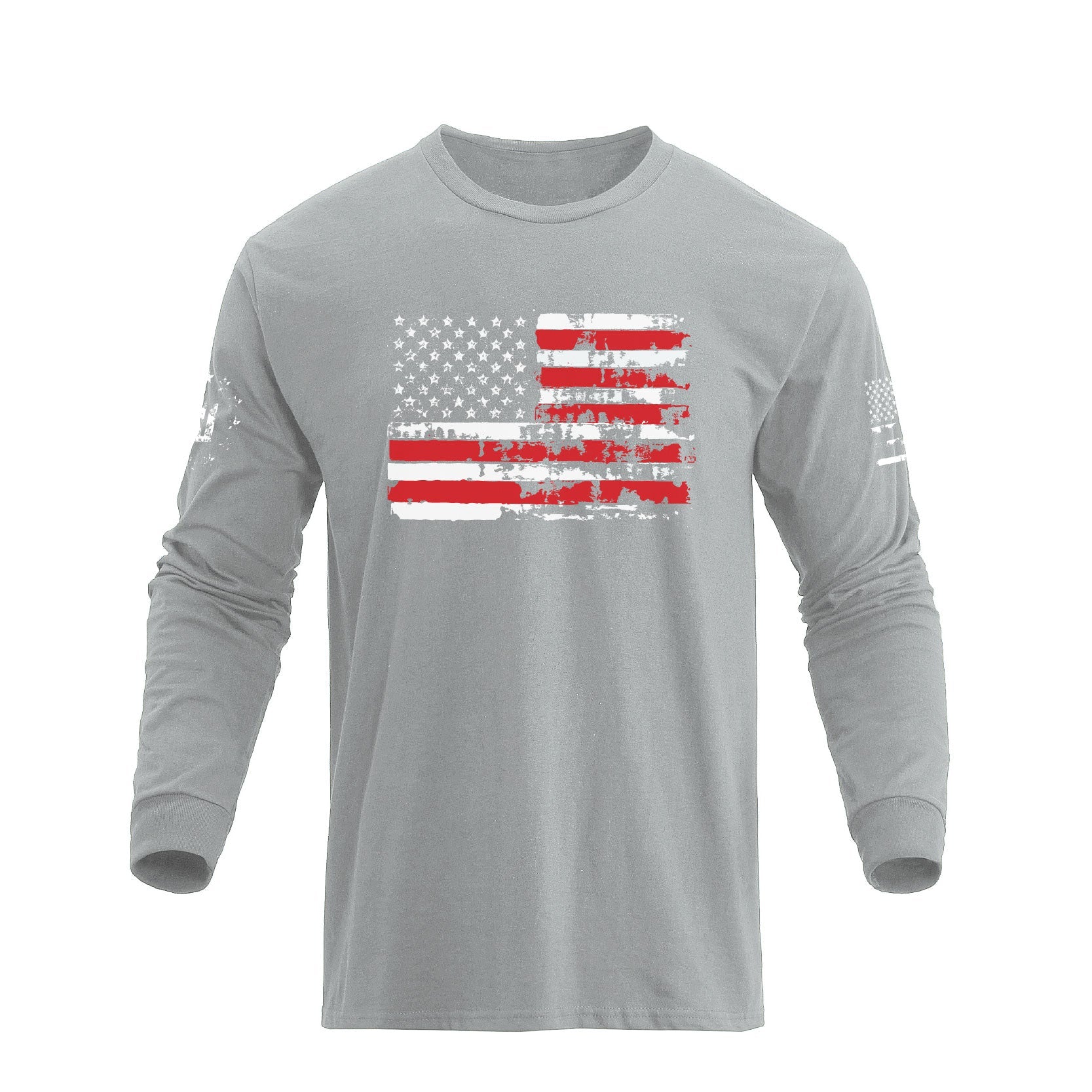 Men's American Flag Graphic Long Sleeve T-Shirt - Image 12