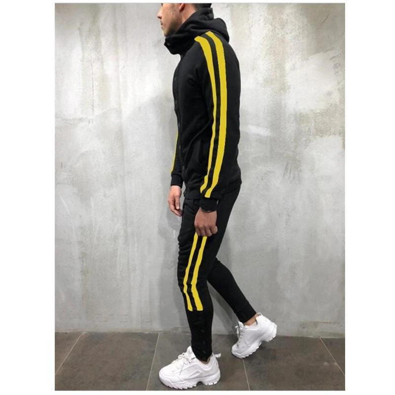 Tracksuit-Men's Casual Sportswear Hoodie & Pants Tracksuits - Image 7